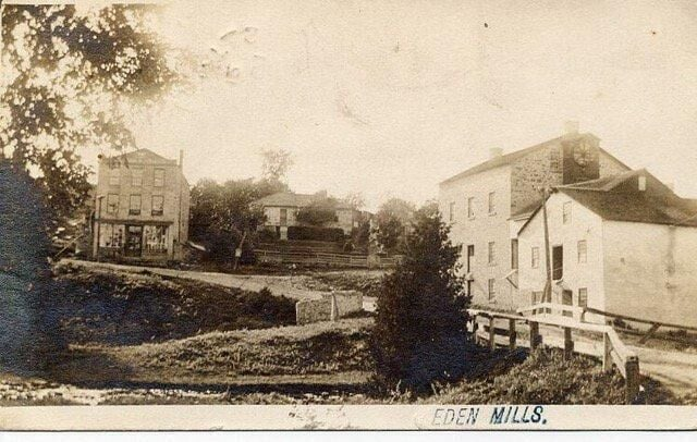 Historic photograph of Eden Mills