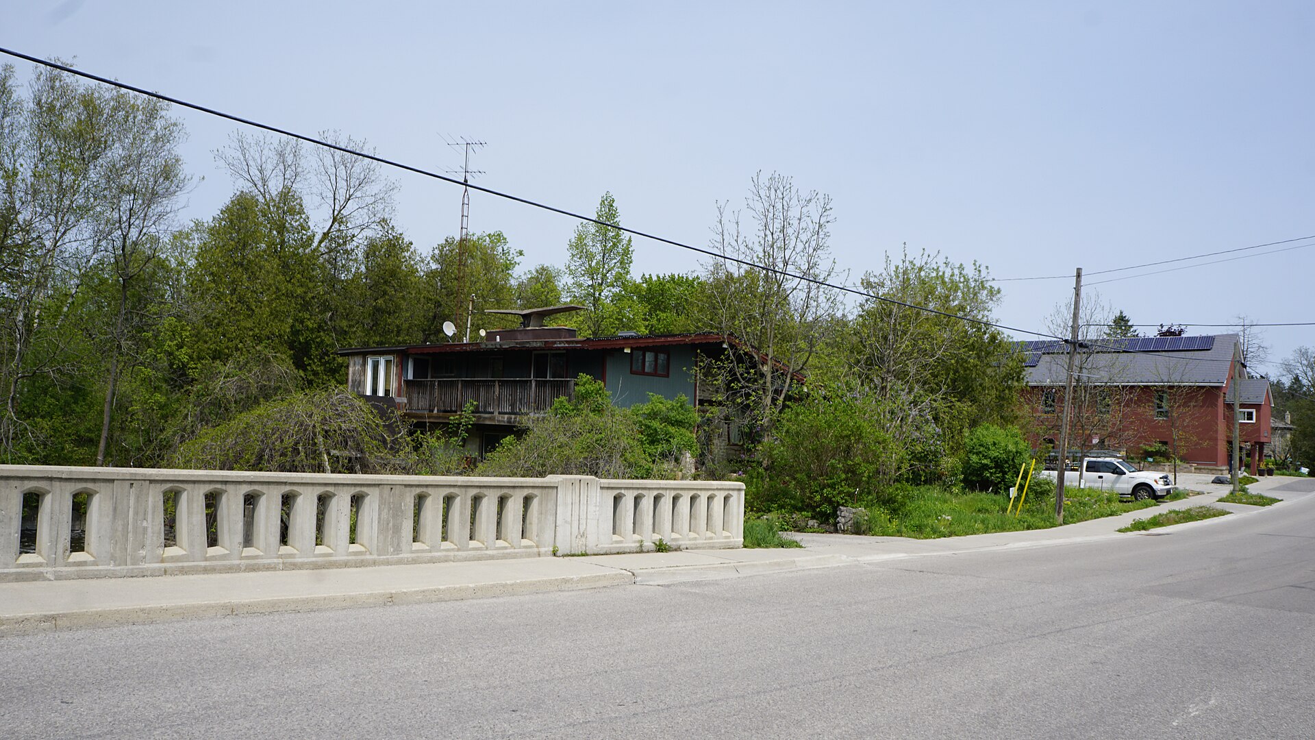 The riverside village that hosts the Eden Mills Writers' Festival